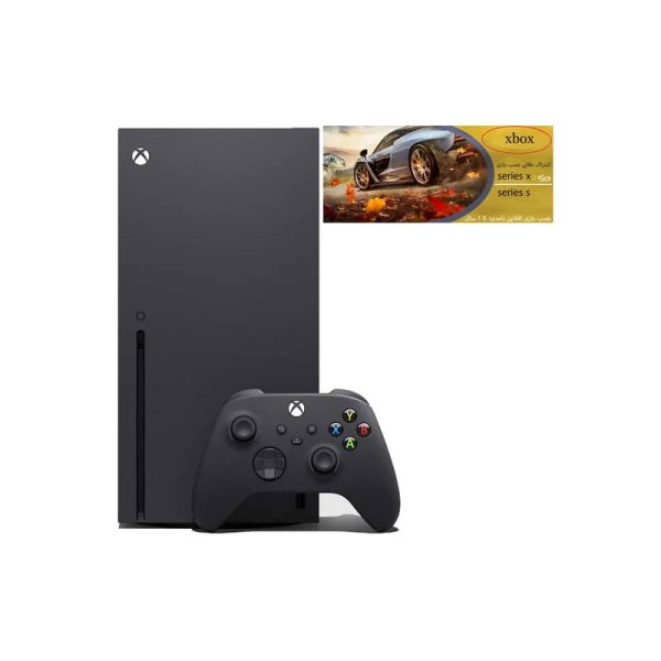 کنسول بازی مایکروسافت مدل Xbox Series X ظرفیت 1 ترابایت به همراه کارت طلایی نصب بازی